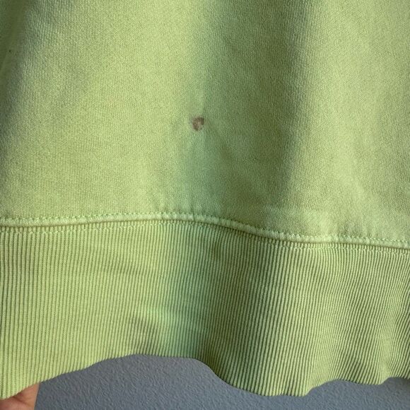 $5/$25 Aritzia Tna Cozy Fleece Boyfriend Crew Sweatshirt Size 1 Bright Green - Picture 2 of 6